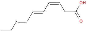 3,5,7 decatrienoic acid, (z,e,e) 